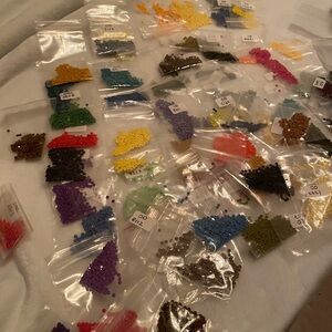 A lot of Craft stuff…Colorful Bead, pens,marbles, Crafting and Decoration